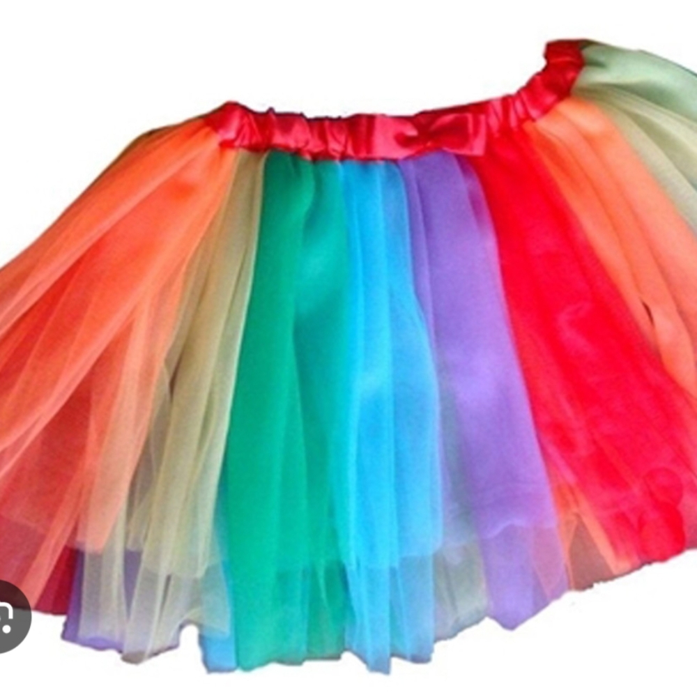 Tutu Rainbow Mini Skirt